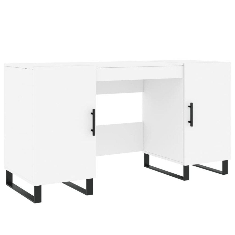 vidaXL Γραφείο Λευκό 140 x 50 x 75 εκ. από Επεξεργασμένο Ξύλο