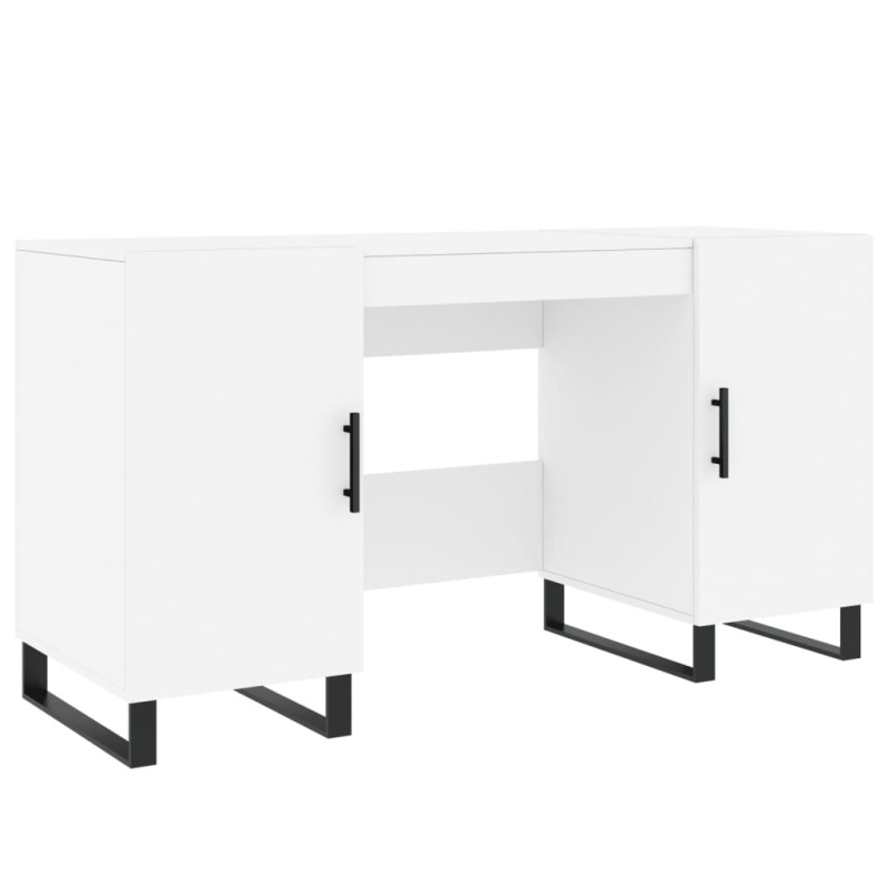 vidaXL Γραφείο Λευκό 140 x 50 x 75 εκ. από Επεξεργασμένο Ξύλο