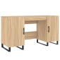 vidaXL Γραφείο Sonoma Δρυς 140 x 50 x 75 εκ. από Επεξεργασμένο Ξύλο