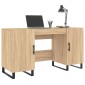 vidaXL Γραφείο Sonoma Δρυς 140 x 50 x 75 εκ. από Επεξεργασμένο Ξύλο