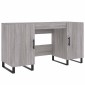 vidaXL Γραφείο Γκρι Sonoma 140 x 50 x 75 εκ. από Επεξεργασμένο Ξύλο