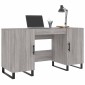 vidaXL Γραφείο Γκρι Sonoma 140 x 50 x 75 εκ. από Επεξεργασμένο Ξύλο