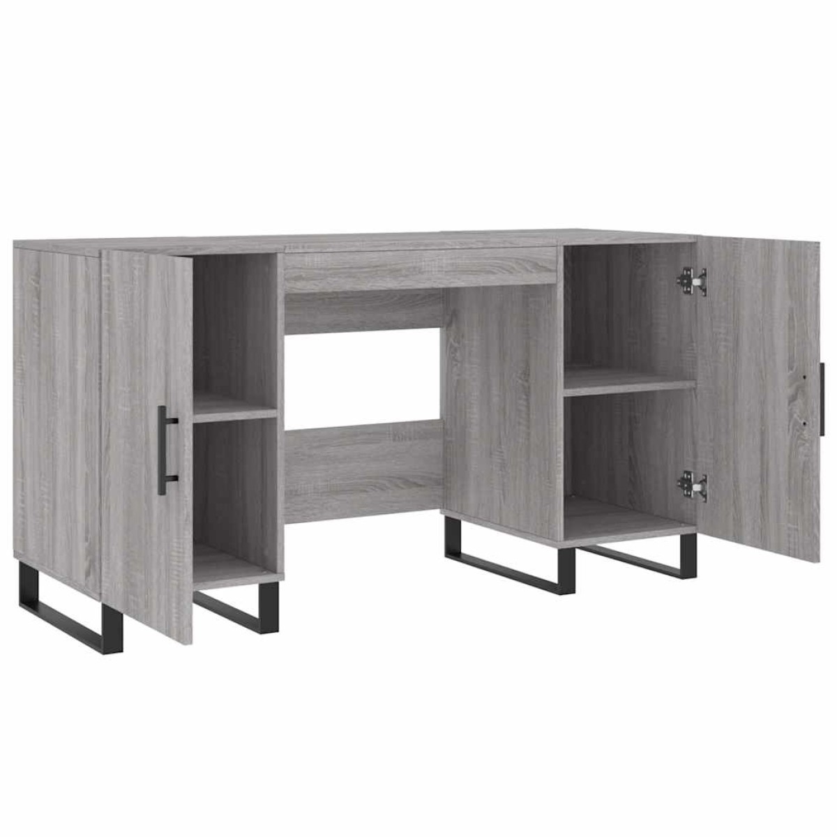 vidaXL Γραφείο Γκρι Sonoma 140 x 50 x 75 εκ. από Επεξεργασμένο Ξύλο