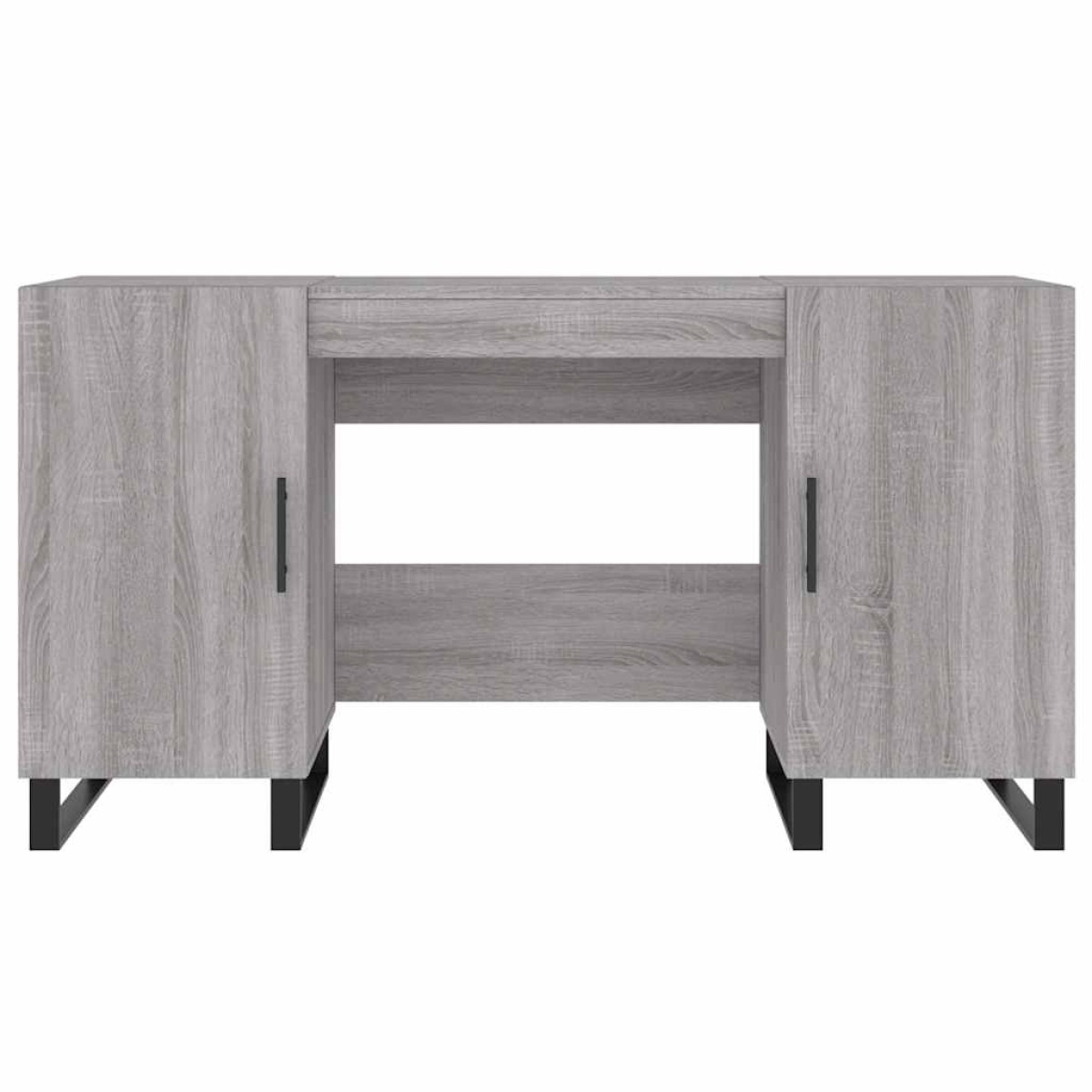 vidaXL Γραφείο Γκρι Sonoma 140 x 50 x 75 εκ. από Επεξεργασμένο Ξύλο