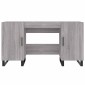vidaXL Γραφείο Γκρι Sonoma 140 x 50 x 75 εκ. από Επεξεργασμένο Ξύλο