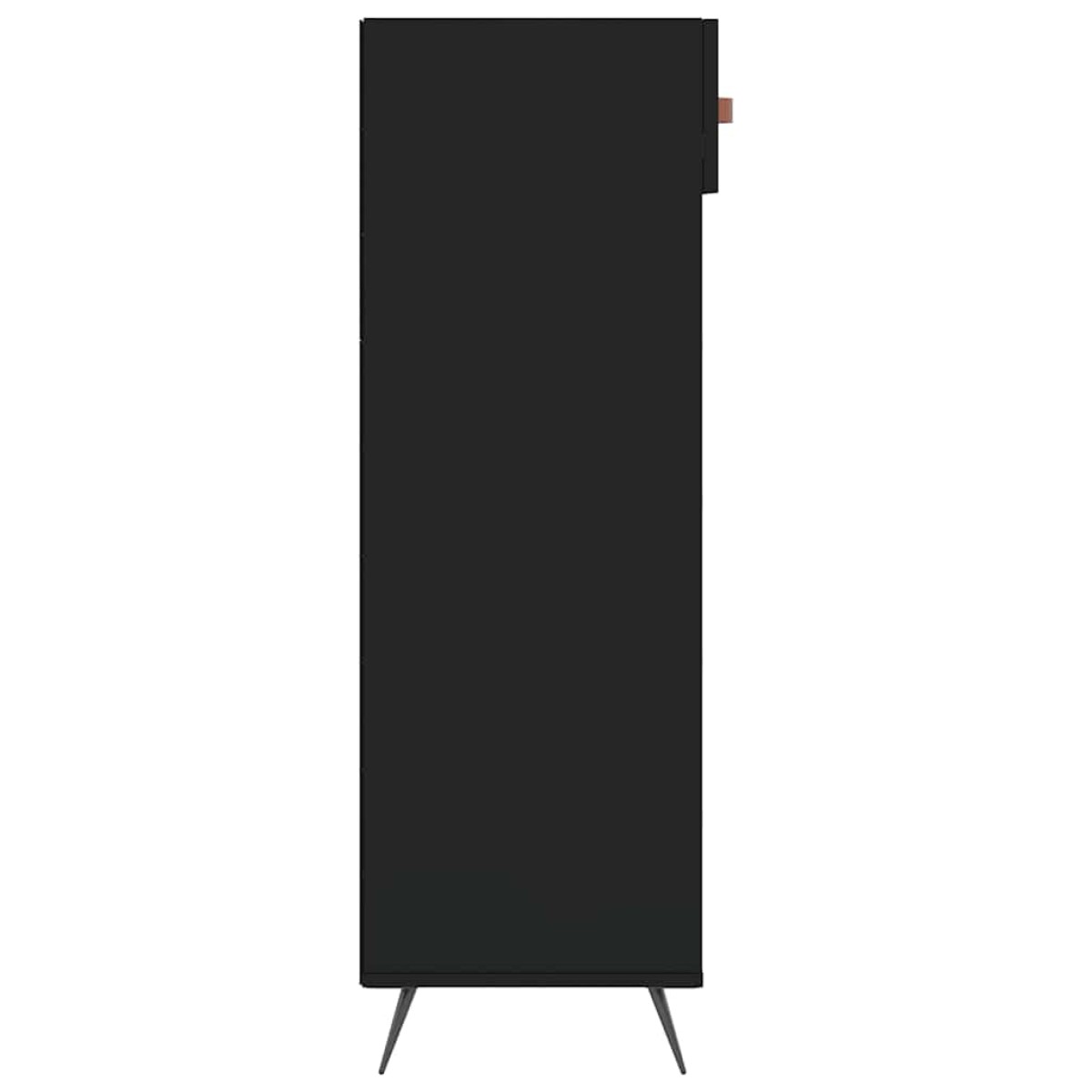 vidaXL Παπουτσοθήκη Μαύρη 60 x 35 x 105 εκ. από Επεξεργασμένο Ξύλο