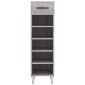 vidaXL Παπουτσοθήκη Γκρι Sonoma 30x35x105 εκ. από Επεξεργασμένο Ξύλο