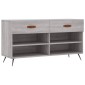 vidaXL Παπουτσοθήκη Γκρι Sonoma 102x35x55 εκ. από Επεξεργασμένο Ξύλο