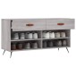 vidaXL Παπουτσοθήκη Γκρι Sonoma 102x35x55 εκ. από Επεξεργασμένο Ξύλο