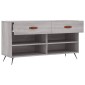vidaXL Παπουτσοθήκη Γκρι Sonoma 102x35x55 εκ. από Επεξεργασμένο Ξύλο