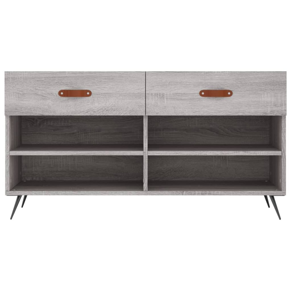 vidaXL Παπουτσοθήκη Γκρι Sonoma 102x35x55 εκ. από Επεξεργασμένο Ξύλο