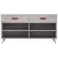 vidaXL Παπουτσοθήκη Γκρι Sonoma 102x35x55 εκ. από Επεξεργασμένο Ξύλο