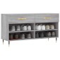 vidaXL Παπουτσοθήκη Γκρι Sonoma 102x35x55 εκ. από Επεξεργασμένο Ξύλο