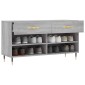 vidaXL Παπουτσοθήκη Γκρι Sonoma 102x35x55 εκ. από Επεξεργασμένο Ξύλο