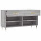 vidaXL Παπουτσοθήκη Γκρι Sonoma 102x35x55 εκ. από Επεξεργασμένο Ξύλο