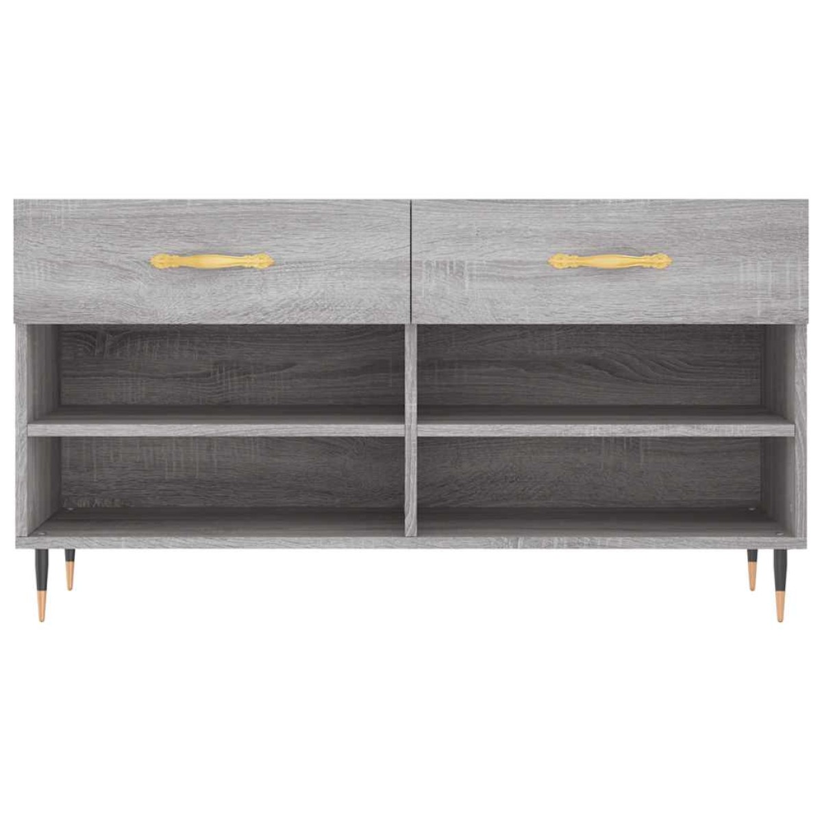 vidaXL Παπουτσοθήκη Γκρι Sonoma 102x35x55 εκ. από Επεξεργασμένο Ξύλο