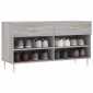 vidaXL Παπουτσοθήκη Γκρι Sonoma 102x35x55 εκ. από Επεξεργασμένο Ξύλο