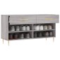 vidaXL Παπουτσοθήκη Γκρι Sonoma 102x35x55 εκ. από Επεξεργασμένο Ξύλο