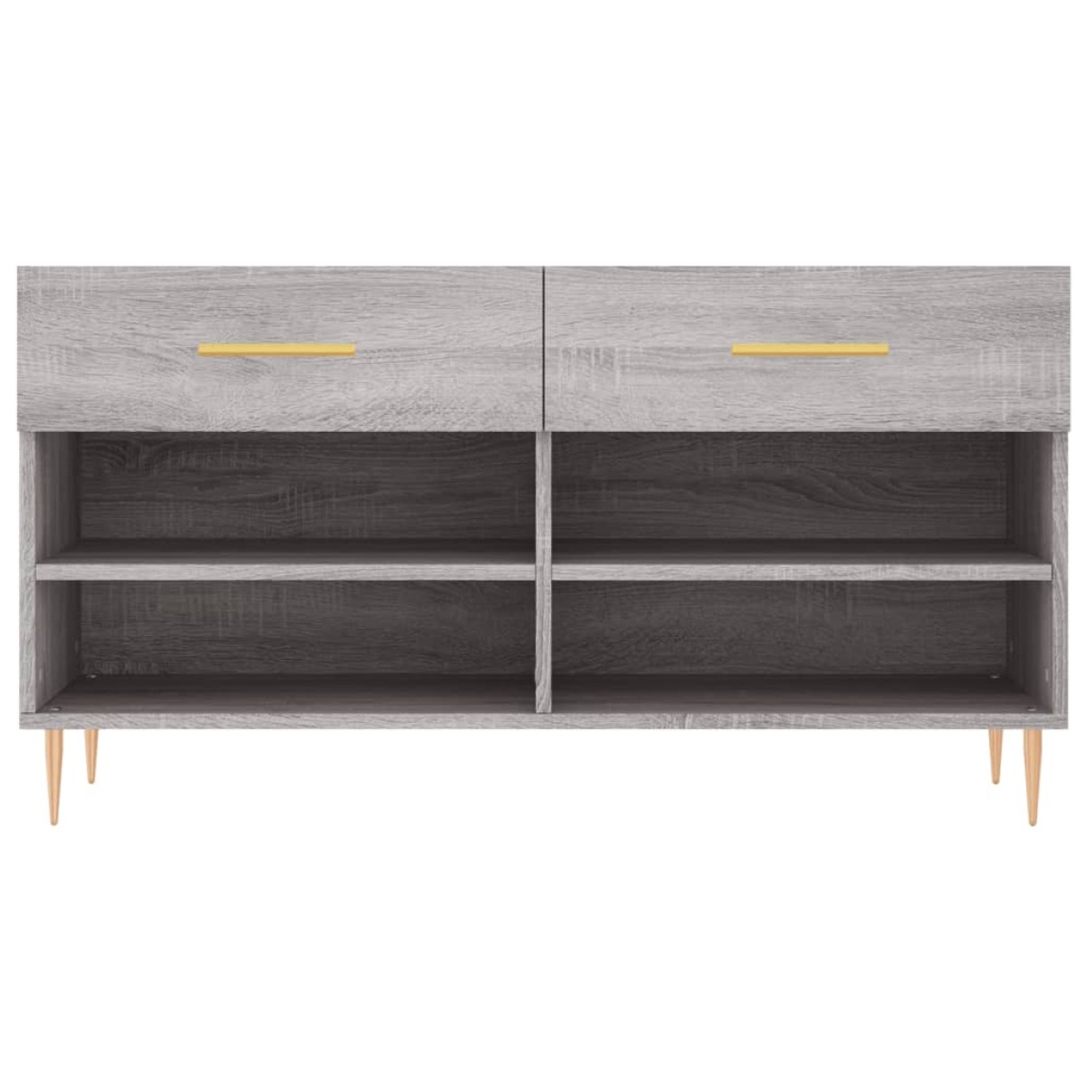 vidaXL Παπουτσοθήκη Γκρι Sonoma 102x35x55 εκ. από Επεξεργασμένο Ξύλο