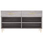 vidaXL Παπουτσοθήκη Γκρι Sonoma 102x35x55 εκ. από Επεξεργασμένο Ξύλο