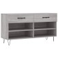 vidaXL Παπουτσοθήκη Γκρι Sonoma 102x35x55 εκ. από Επεξεργασμένο Ξύλο