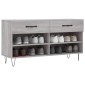 vidaXL Παπουτσοθήκη Γκρι Sonoma 102x35x55 εκ. από Επεξεργασμένο Ξύλο