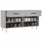 vidaXL Παπουτσοθήκη Γκρι Sonoma 102x35x55 εκ. από Επεξεργασμένο Ξύλο