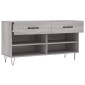 vidaXL Παπουτσοθήκη Γκρι Sonoma 102x35x55 εκ. από Επεξεργασμένο Ξύλο