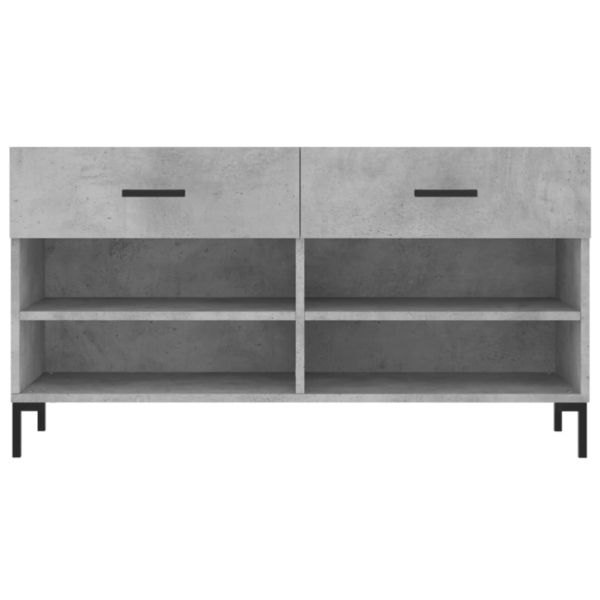 vidaXL Παπουτσοθήκη Γκρι Σκυρ. 102x35x55 εκ. από Επεξεργασμένο Ξύλο