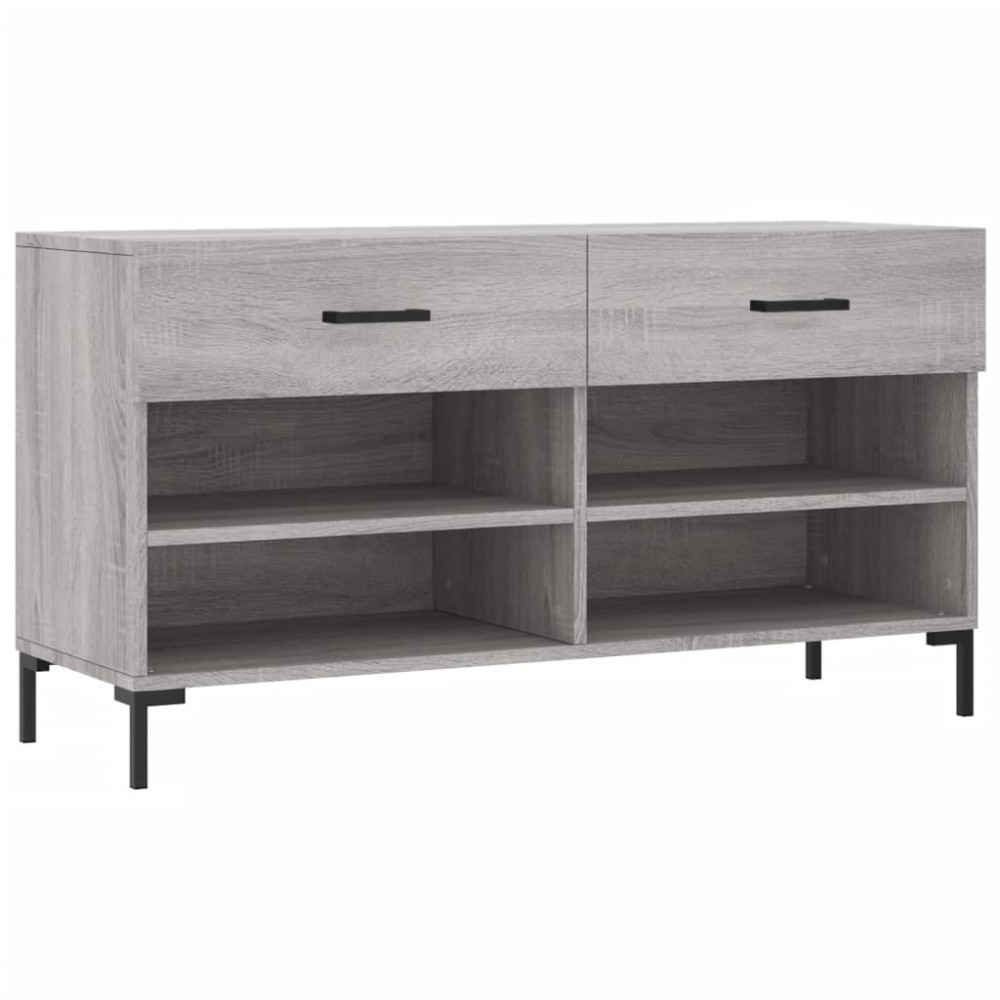vidaXL Παπουτσοθήκη Γκρι Sonoma 102x35x55 εκ. από Επεξεργασμένο Ξύλο