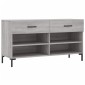 vidaXL Παπουτσοθήκη Γκρι Sonoma 102x35x55 εκ. από Επεξεργασμένο Ξύλο