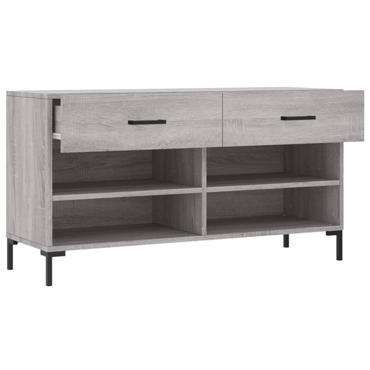 vidaXL Παπουτσοθήκη Γκρι Sonoma 102x35x55 εκ. από Επεξεργασμένο Ξύλο