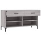 vidaXL Παπουτσοθήκη Γκρι Sonoma 102x35x55 εκ. από Επεξεργασμένο Ξύλο