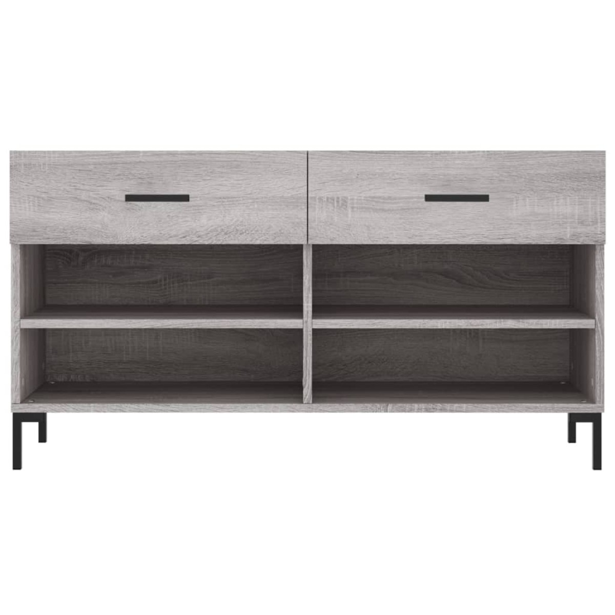 vidaXL Παπουτσοθήκη Γκρι Sonoma 102x35x55 εκ. από Επεξεργασμένο Ξύλο