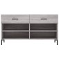 vidaXL Παπουτσοθήκη Γκρι Sonoma 102x35x55 εκ. από Επεξεργασμένο Ξύλο