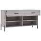 vidaXL Παπουτσοθήκη Γκρι Sonoma 102x35x55 εκ. από Επεξεργασμένο Ξύλο