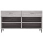 vidaXL Παπουτσοθήκη Γκρι Sonoma 102x35x55 εκ. από Επεξεργασμένο Ξύλο