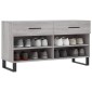 vidaXL Παπουτσοθήκη Γκρι Sonoma 102x35x55 εκ. από Επεξεργασμένο Ξύλο