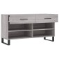 vidaXL Παπουτσοθήκη Γκρι Sonoma 102x35x55 εκ. από Επεξεργασμένο Ξύλο
