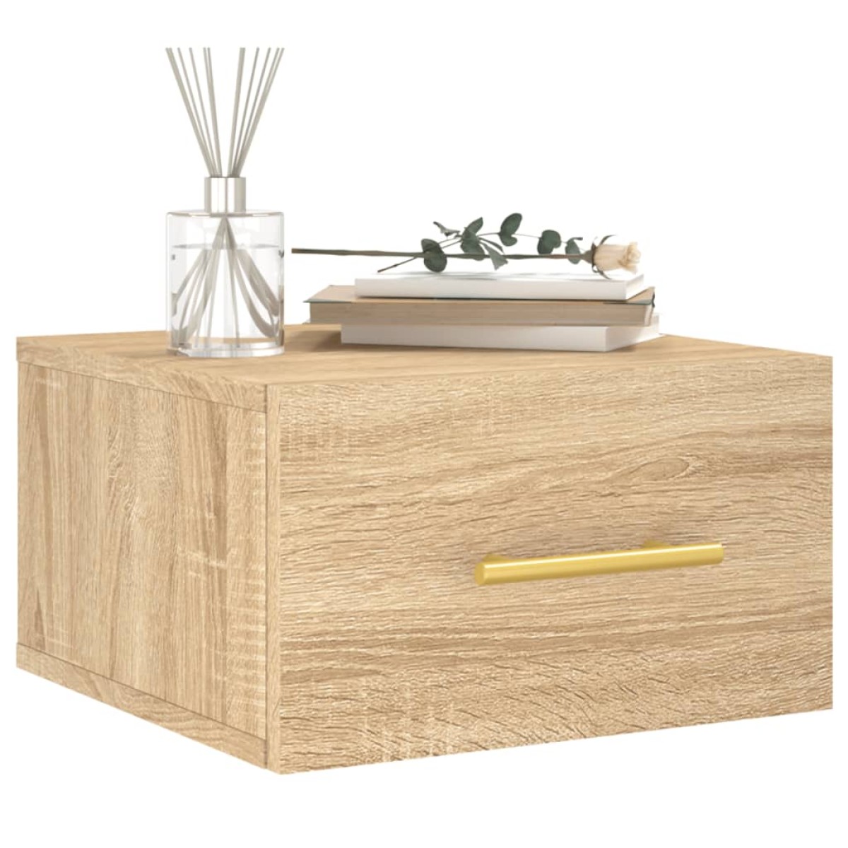 vidaXL Κομοδίνα Επιτοίχια 2 τεμ. Sonoma Δρυς 35 x 35 x 20 εκ.