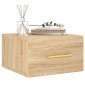 vidaXL Κομοδίνα Επιτοίχια 2 τεμ. Sonoma Δρυς 35 x 35 x 20 εκ.