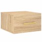 vidaXL Κομοδίνα Επιτοίχια 2 τεμ. Sonoma Δρυς 35 x 35 x 20 εκ.