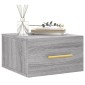 vidaXL Κομοδίνα Επιτοίχια Γκρι Sonoma 35 x 35 x 20 εκ.