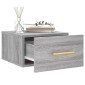 vidaXL Κομοδίνα Επιτοίχια Γκρι Sonoma 35 x 35 x 20 εκ.