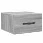 vidaXL Κομοδίνα Επιτοίχια Γκρι Sonoma 35 x 35 x 20 εκ.