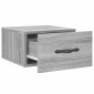 vidaXL Κομοδίνα Επιτοίχια Γκρι Sonoma 35 x 35 x 20 εκ.