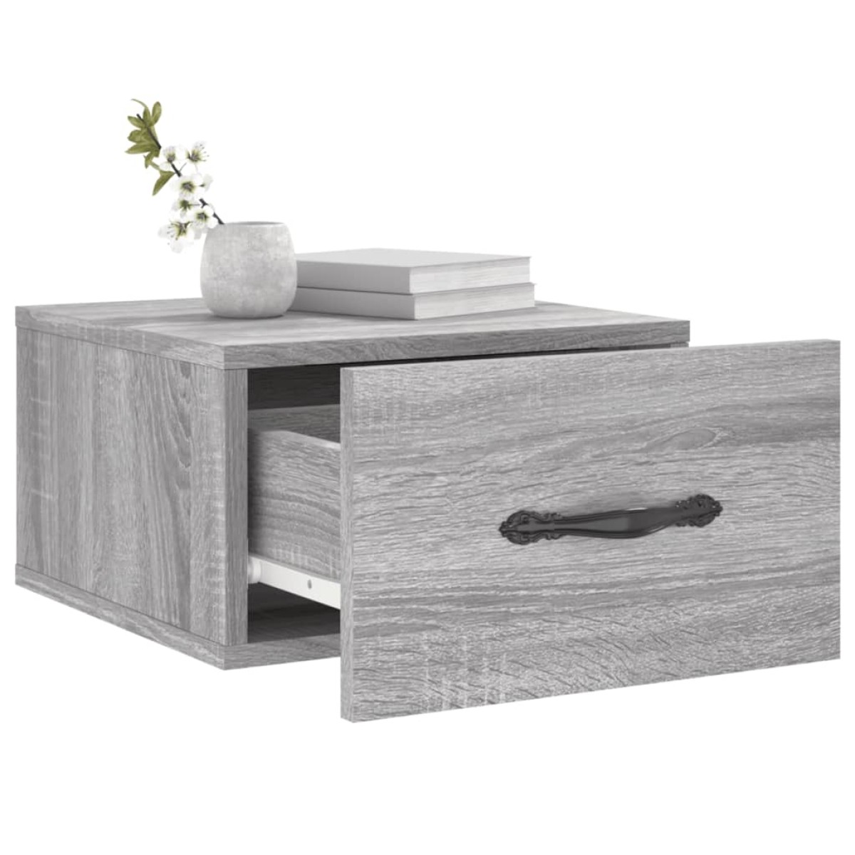 vidaXL Κομοδίνα Επιτοίχια 2 τεμ. Γκρι Sonoma 35 x 35 x 20 εκ.