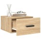 vidaXL Κομοδίνα Επιτοίχια 2 τεμ. Sonoma Δρυς 35 x 35 x 20 εκ.