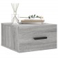 vidaXL Κομοδίνα Επιτοίχια Γκρι Sonoma 35 x 35 x 20 εκ.