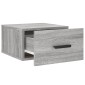 vidaXL Κομοδίνα Επιτοίχια Γκρι Sonoma 35 x 35 x 20 εκ.